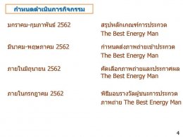 โครงการ Energy Points - กิจกรรม The Best Energy Man Ep2. 