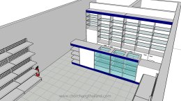ร้านขายยา ขนาดร้าน 5x12 เมตร