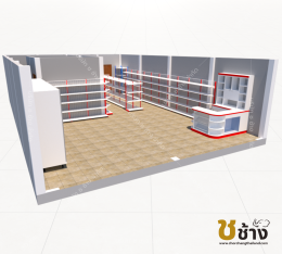 ร้านค้า ขนาด 8(กว้าง) x 12(ลึก) เมตร