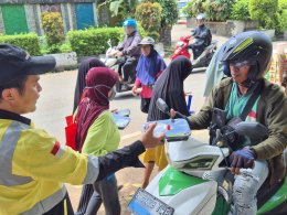 Aksi Nyata Jumat Berkah PT PSP, 200 Porsi Gratis untuk Pengemudi Ojol
