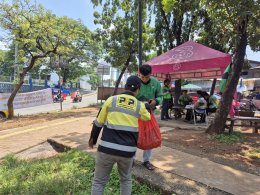 Aksi Nyata Jumat Berkah PT PSP, 200 Porsi Gratis untuk Pengemudi Ojol