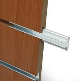 (sw01-al) แผ่นไม้โชว์สินค้า Slat wall ชนิดมีร่องอลูมีเนียม