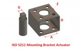 ISO 5211 Mounting Bracket Actuator