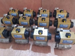 หัวขับลม SIRCA AP03 ประกอบบอลวาล์ว แบบสามทาง ขนาด 2"