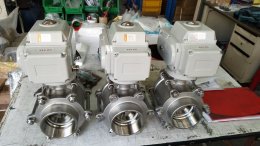 Motorized ball valves stainless steel 136 port size 3"