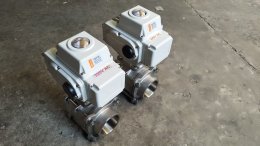 motorized ball Model:KL10S 220VAC valves stainless steel 3PC DN50