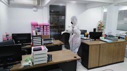 2564 | ฉีดพ่นฆ่าเชื้อในอาคารและห้องทำงาน