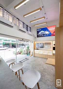 Renovate[ภาพงานจริง] อาคารพาณิชย์ รีโนเวทร้านขายกล้องวงจรปิด Bzide l บริการออกแบบ ผลิต และติดตั้งครบวงจร