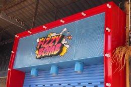[งานผลิตจริง] ร้านค้าในตลาดดิวัน รัชดา "Fizzy Bomb"  l บริการออกแบบ ผลิต และติดตั้งครบวงจร