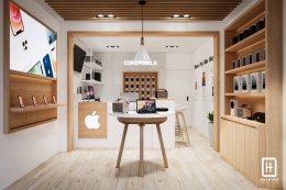 งานออกแบบร้านซ่อมมือถือ ออกแบบร้านขายโทรศัพท์ Core Mobile  l บริการออกแบบ ผลิต และติดตั้งครบวงจร