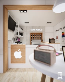 งานออกแบบร้านซ่อมมือถือ ออกแบบร้านขายโทรศัพท์ Core Mobile  l บริการออกแบบ ผลิต และติดตั้งครบวงจร