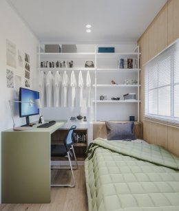 งานออกแบบห้องนอน Bedroom งานรีโนเวท town home Japanese Style  l บริการออกแบบ ผลิต และติดตั้งครบวงจร 
