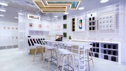 ออกแบบร้านซ่อมมือถือ ออกแบบร้านมือถือในห้าง FAST-FIX STATION  l บริการออกแบบ ผลิต และติดตั้งครบวงจร 