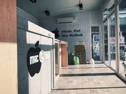 งานออกแบบร้านซ่อมคอมพิวเตอร์  Mac @ Bar ร้านซ่อมอุปกรณ์คอมพิวเตอร์ ท่าอิฐ นนทบุรี