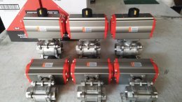 Ball valve 3PC ประกอบหัวขับลม