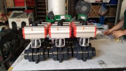 Ball Valve UPVC ประกอบหัวขับลม