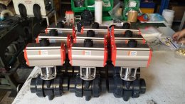 Ball Valve UPVC ประกอบหัวขับลม