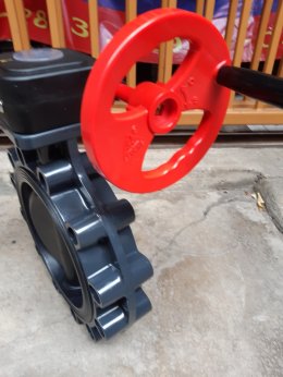 UPVC lug type butterfly valves + pneumatic actuator