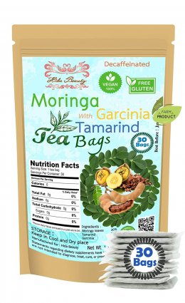 Moringa Garcinia Tamarind Sourced from Thailand 30 Tea bags