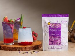 Butterfly pea flower tea 30 tea bags for gift Gluten Free Vegan Natural colors food blue purple violet bakery pasta cocktail rice funness party Sourced from Thailand