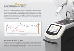 More-xel Scanning RF-Fractional Laser + CO2 Laser + Skin Analyzer เลเซอร์ดูแลแผลเป็น หลุมสิว รอยแตกลาย คีลอยด์