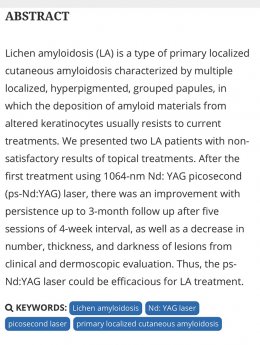 ผื่น lichen amyloidosus (หรือ amyloidosis) มีลักษณะอย่างไร ดูแลได้อย่างไร 