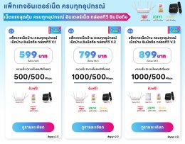 รายละเอียดแพ็กเกจติดเน็ตบ้านทรู  เน็ตบ้าน พร้อมกล่องทีวี และ ซิม