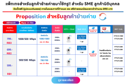 โปรย้ายค่ายเน็ตบ้านทรู ลูกค้านิติบุคคล SME