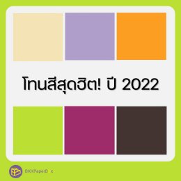 โทนสีสุดฮิต! ปี 2022