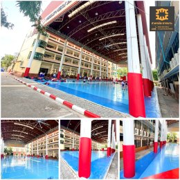 เบาะหุ้มเสากันกระแทก ภายในโรงเรียน  