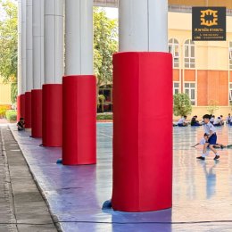 เบาะหุ้มเสากันกระแทก ภายในโรงเรียน  