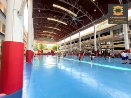 เบาะหุ้มเสากันกระแทก ภายในโรงเรียน  