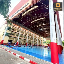 เบาะหุ้มเสากันกระแทก ภายในโรงเรียน  