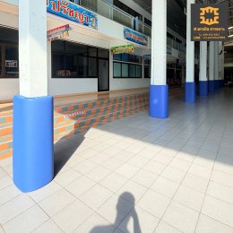 เบาะหุ้มเสากันกระแทก ภายในโรงเรียน  