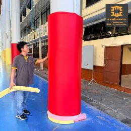 เบาะหุ้มเสากันกระแทก ภายในโรงเรียน  