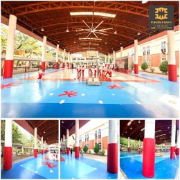 เบาะหุ้มเสากันกระแทก ภายในโรงเรียน  