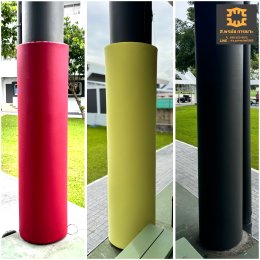 column safety padding รับทำเบาะหุ้มเสากันกระแทก สนามกีฬา