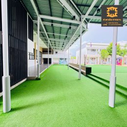 เบาะหุ้มเสากันกระแทก ภายในโรงเรียนนานาชาติ 