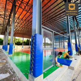 รับทำเบาะหุ้มเสาสนามกีฬา | safetypadding