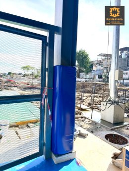 รับทำเบาะหุ้มเสาสนามกีฬา | safetypadding