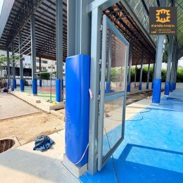 รับทำเบาะหุ้มเสาสนามกีฬา | safetypadding