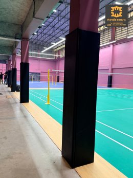 รับทำเบาะหุ้มเสาสนามแบดมินตัน