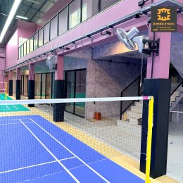 รับทำเบาะหุ้มเสาสนามแบดมินตัน