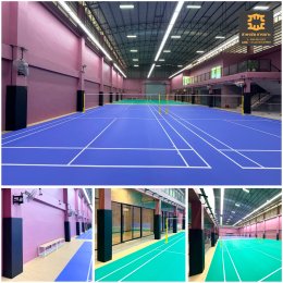 รับทำเบาะหุ้มเสาสนามแบดมินตัน