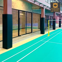 รับทำเบาะหุ้มเสาสนามแบดมินตัน