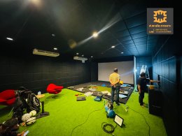 golf simulator room ห้องตีกอล์ฟภายในร่ม  รับออกแบบ / ผลิต / ติดตั้งทั่วประเทศ