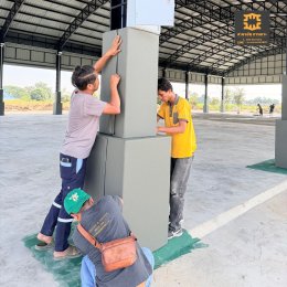 เบาะหุ้มเสากันกระแทก สนามกีฬา  