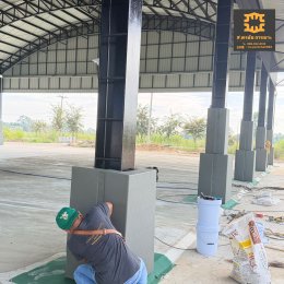 เบาะหุ้มเสากันกระแทก สนามกีฬา  