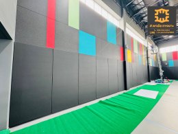 รับทำเบาะติดผนังกันกระแทก โรงยิม ( Wall padding gym )