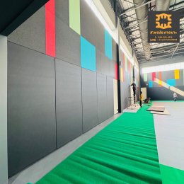 รับทำเบาะติดผนังกันกระแทก โรงยิม ( Wall padding gym )